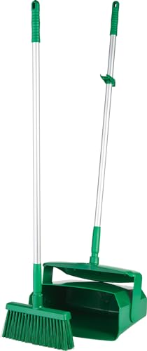 Remco Lobby Dust Pan and Broom Set,Green 62502-1 Each - color: Green