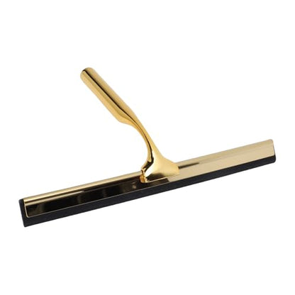 Stainless Steel Squeegee, All Purpose Shower Window Squeegee with Comfortable Non Slip Grip, for Glass Doors Tiles Windows Mirrors Home Commercial Automotive (Gold) - size: Gold