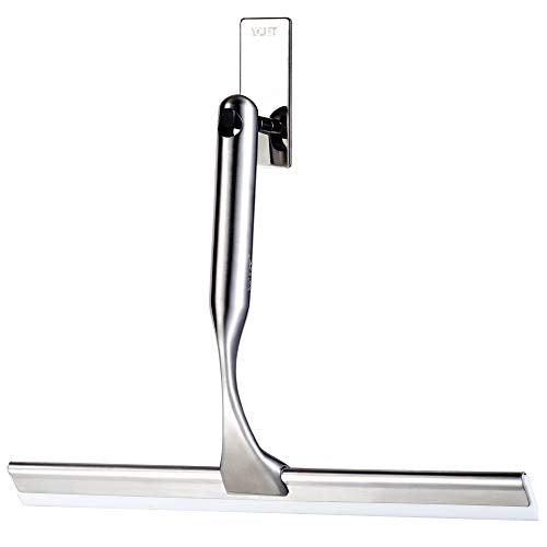 All-Purpose Shower Squeegee for Showers,Bathroom, Window and Car Glass,Heavy Duty Stainless Steel,10',10 Inches
