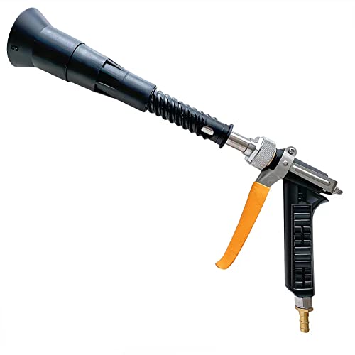 Heavy Duty Adjustable Sprayer Wand,3/8"Brass Hose Barb,Agricultural Spray Gun-Up to 5.5GPM, 400 PSI (Black Heavy Duty Spray Gun)
