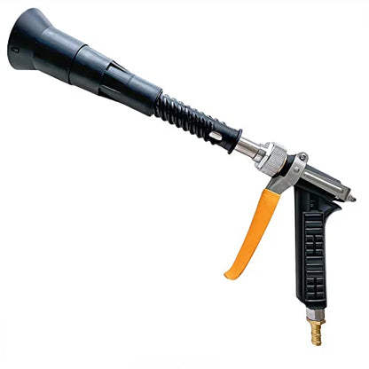 Heavy Duty Adjustable Sprayer Wand,3/8"Brass Hose Barb,Agricultural Spray Gun-Up to 5.5GPM, 400 PSI (Black Heavy Duty Spray Gun)