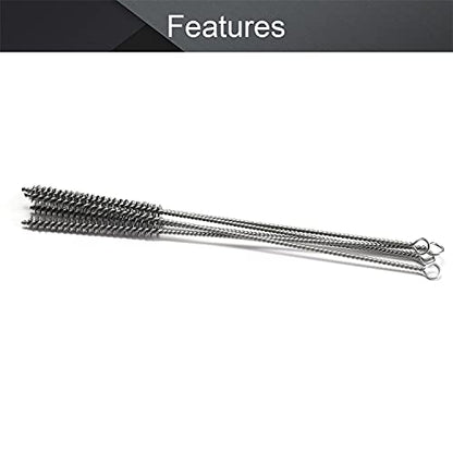 Utoolmart Steel Wire Spiral Power Brushes, 0.4-inch Diameter, 12-inch Length, 5pcs - color: 5pcs, size: 1cm