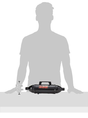 METROVAC VM12500 Vac N' Blo 500W Hand Vacuum & Blower, 120V, Powerful, Lightweight, All-Steel Construction, Dry Pickup, 60" Water Lift, Black Finish - style: Standard Kit