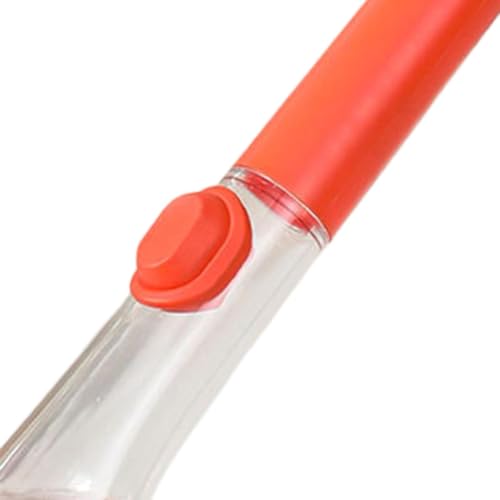 Dish Scrubber with Soap Dispenser | Ergonomic Cleaner Scrubber with Handle,Dish Cleaning Brush - for Pots Stoves Pans Kitchen Home Dorm Appliances Dishwashing - color: Orange