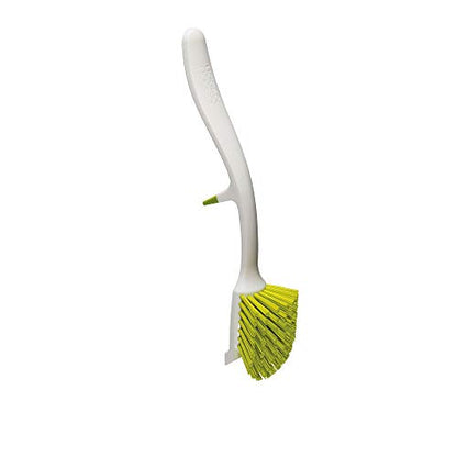 Joseph Joseph Edge Dish Brush with Integrated Sink Rest, Green - color: Green