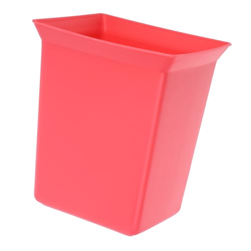 PRETYZOOM Plastic Cleaning Caddy Organizer Bin Stackable Storage Basket for Bathroom Supplies and Cleaning Products Portable Utility Basket for Hotel Rooms Red - color: Watermelon Red