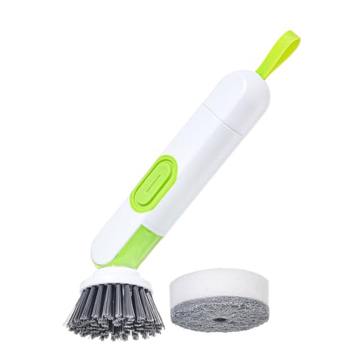 Dish Washing Brush with Soap Dispenser, Dish Washing Brush with Pressure – Pot Sink with Automatic Liquid Addition – for Countertop Sink Bathroom Pots Pans
