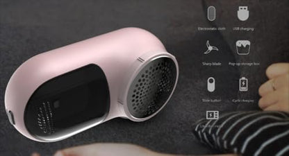 Rechargeable Fabric Shaver, Magictec Lint Remover Sweater Defuzzer Lints Fuzzs Pills Pilling Trimmer for Clothes and Furniture -Battery Operated (Donut) - color: Donut