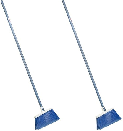 Quickie All-Purpose Angle Broom, Flagged Bristles, Angle Broom for Garages, Courtyard, Sidewalks, Decks and Outdoor Surfaces, Perfect for Home Kitchen Room Office Floor (Pack of 2) - size: Pack of 2