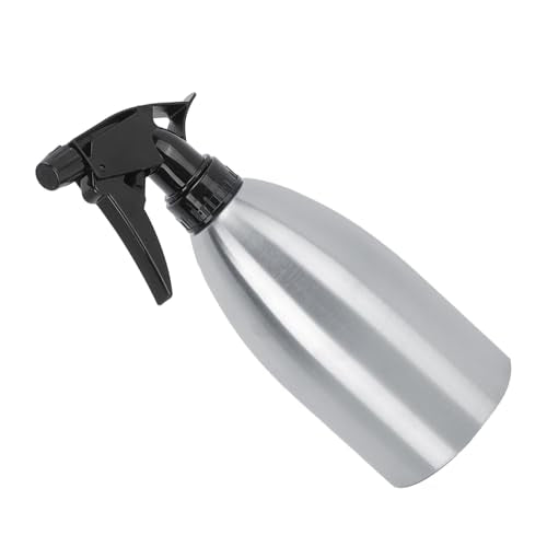 500mL Stainless Steel Watering Spraying Bottle, Adjustable Nozzle Can, Ergonomic Handle for Gardening Kitchen Outdoor Cooking Dishwashing, with ABS Nozzle