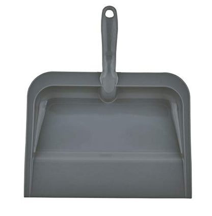 Superio Set of Grey Broom and Matching Dustpan Broom Has a 48” Handle, Durable Plastic Dustpan with Comfort Grip Handle - color: Dark Grey, size: Sweep Set