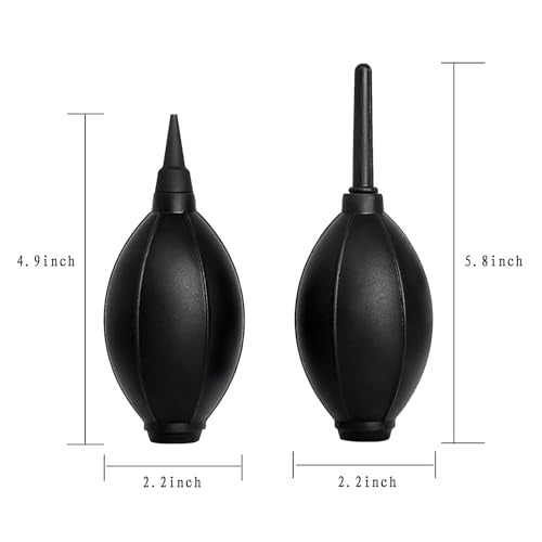 Silicone Soft Tip Manual Air Blower,Dust Cleaner for DSLR,Camera Lens,Camera Sensor,LCD,Keyboard,Watch,Coffee Machine,Cleaning Air Blower (Long+Short Nozzle) - size: Long+Short Nozzle