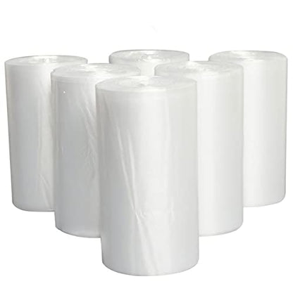 Tebery 300 Counts 4 Gallon Clear Small Garbage Bags Trash Bags, Wastebasket Bin Liners for Bathroom Bedroom Office Trash Can, 6 Rolls - color: 4 Gallon-300pc