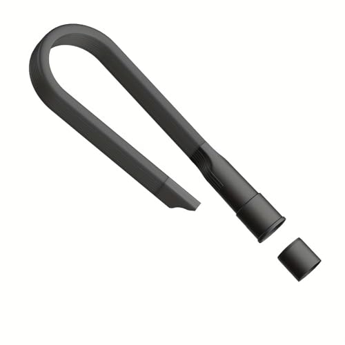 Vacuum Crevice Tool, Long Flat Nozzle Attachment with Slim Dust Brush, Universal Fit Vacuum Accessory for Tight Gaps, Baseboards, Corners & Car Detailing