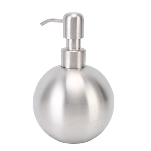 Generic 500ml Stainless Steel Refillable Lotion Bottle with Easy Press Design for Bathroom Toiletries Home Office Restaurant