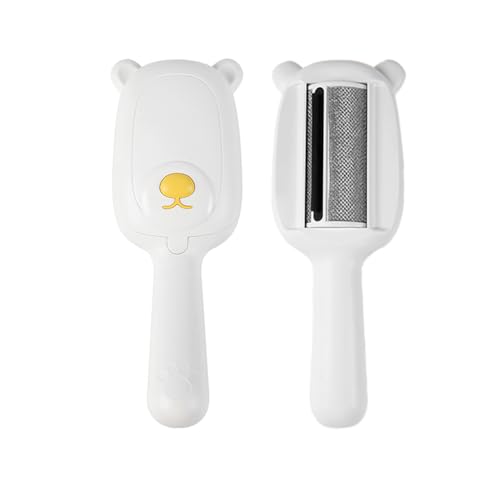 Pet Hair Remover Roller Compact Cat/Dog Hair Remover Deep Clean Convenient to Carry Reusable Lint Roller for Carpet, Furniture, Clothing and Bedding, Carpets and Car Seats (White)