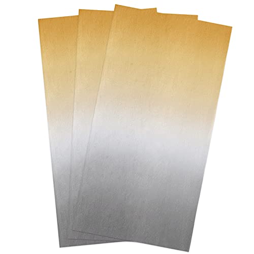 Yellow Grey Kitchen Towels,Yellow Grey Ombre 16x28 Inches Soft Kitchen Dish Cloth,Cotton Tea Towels/Bar Towels/Hand Towels,(3 Pack) - color: Ombrezag6466, size: 3PCS