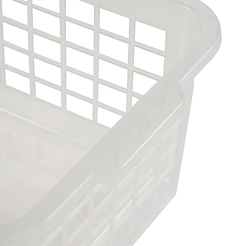 keeeper Storage Basket, Sturdy Plastic (PP), 2.8 l, 25 x 17 x 10 cm, Fred, Transparent-Natural