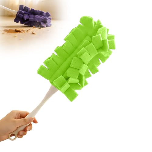 Duster Refills Reusable,2026 New 360° Fleece Duster Refills Set,Reusable Duster Pads Washable for Ceiling Fan Window Kitchen Floor Car (2, Green) - color: Green