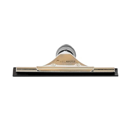 Restaurantware-Clean Tek Professional 5.91 Inch Window Squeegee, 1 Cleaning Squeegee with Rubber Blade - No-Slip Handle, Clean Mirror Or Car Windshield, Stainless Steel Wiper for Glass Door - size: 6", style: Stainless Steel, with Black Rubber Grip