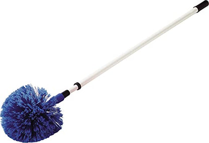 SPARTA Flo-Pac Round Duster Head With Soft Flagged Bristles, Cleaning Essentials for Commercial and Home Use, Blue