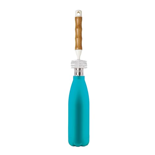HIC Kitchen Water Bottle Brush, Natural Bamboo with Non-Scratch Bristles, Set of 2 - style: Water Bottle Brush, Set/2