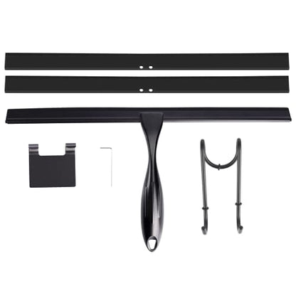 14'' Shower Squeegee, TOOVEM Squeegee for Shower Glass Door for Glass Doors, Windows, Bathroom, Car Windshield, Black - style: Black 14 inch