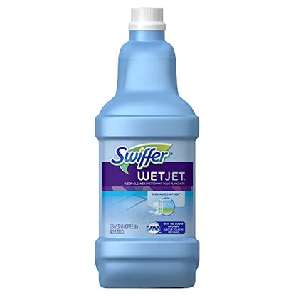 Swiffer FBA_23679CT WetJet Multi Purpose Solution 42.31.25 ozliter, Multicolor, Open Window Fresh Scent, 42.2 Fl Oz - size: 42.2 Fl Oz (Pack of 1)