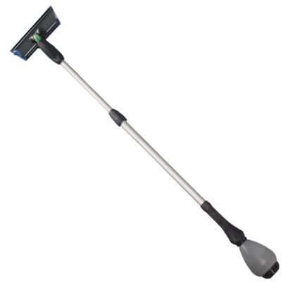 IPC Eagle Cleano 10-Foot Telescopic Window & Surface Cleaning System Integrated Water Misting Globe with Microfiber Cleaning Tool for Glass, Mirrors, Counters & Commercial Facilities - size: 10'