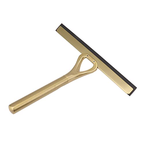 Shower Squeegee, Stainless Steel Window Squeegee for Glass Doors, Bathroom Car Windows, Water Remover with Ergonomic Handle for Home Auto Use