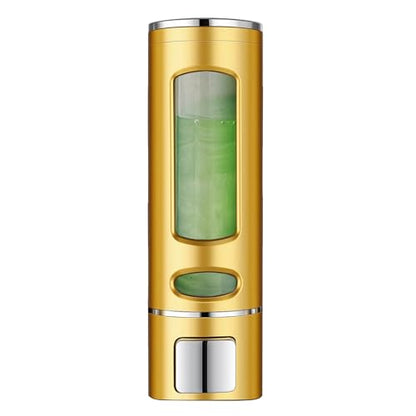 Foam Hand Soap Dispenser, 400ml Bathroom Shower Dispenser Gel Container Shower Pump Dispenser and Organizer for Bathroom Kitchen Hotel, Refillable Liquid Lotion Soap Dispenser Wall Mounted - color: Gold