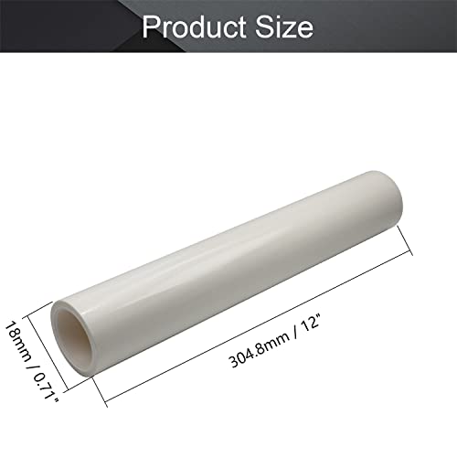 Othmro 1Pcs 18mm Length 304.8mm Width 0.05mm Thick Anti Static Lint Roller 12inch PE Plastic Lint Removers Anti-Static Sticky Dust Tube Remove Hair Fur for Pet Lint Roller White - color: 2pcs 59x1ft