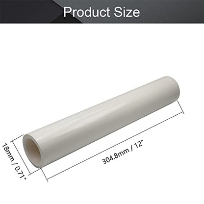 Othmro 1Pcs 18mm Length 304.8mm Width 0.05mm Thick Anti Static Lint Roller 12inch PE Plastic Lint Removers Anti-Static Sticky Dust Tube Remove Hair Fur for Pet Lint Roller White - color: 2pcs 59x1ft