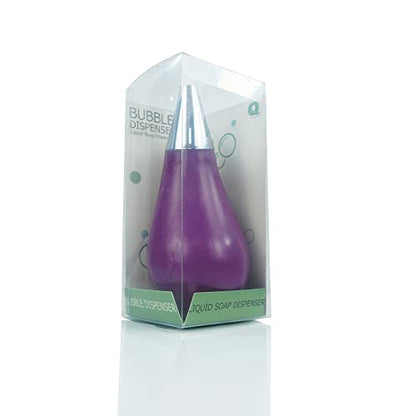 Kitchen Bathroom Counter top Squeezable Soap Dispensers Tear Drop Shape Bottle (Purple, ~7oz) - color: Purple, size: ~7oz