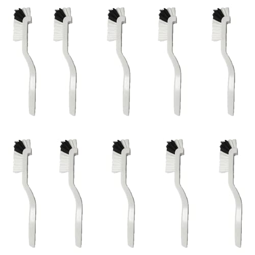 Right Angle Kitchen Scrub Dish Brush,10 Packs Juicer Cleaning Brush,Bottle Bathroom Brush Sink Household Pot Pan Edge Corners Tile Lines Cleaning Brush with Stiff Bristles