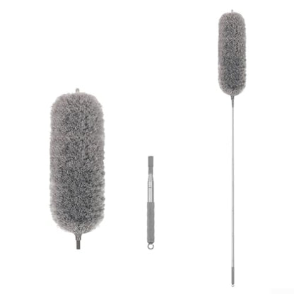 Microfiber Retractable with Telescopic for Prime Ceilings Extendable Duster Handle Grey Washable Electrostatic Dusting Tool Flexible Head 280cm(2.5M) - size: 2.5M