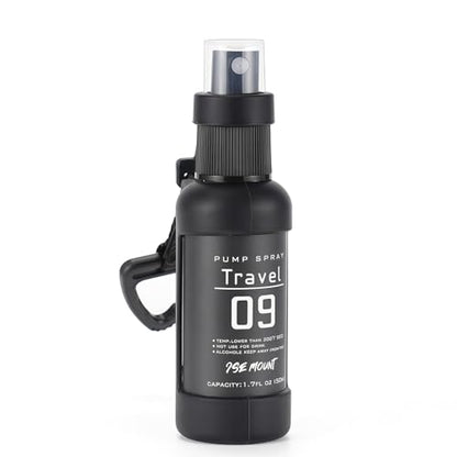 50ml Outdoor Spray Bottle - Portable Leakproof Mister with Silicone Cover & Carabiner, Fine Mist Water Sprayer for Plants, Travel, Hair Care and Cleaning Solutions