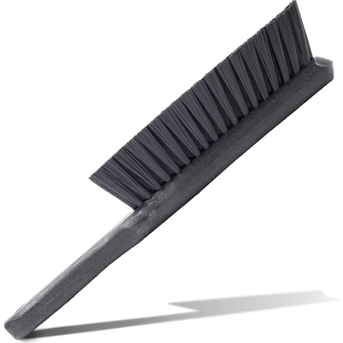 SPARTA 8 Inch Soft Counter Brush with Polyester Bristles and 5 Inch Handle, Color Coded Handheld Broom for Tables Countertops and Foodservice Surfaces, 13 Inch Overall Length, Black, Pack of 6 - color: Black