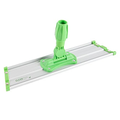 Restaurantware Aluminum Mop Frame - 16 Inch - Lightweight Swivel Cleaning Tool - Industrial Slim Design - Green