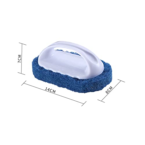 Scouring Pad Brush kit 4 Pieces, Cleaning Brush with Handle, Dish Scrub Brush, Bathroom Brush, Sink Scrub Brush