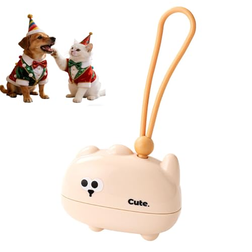 Reusable Mini Travel Lint-Roller, Extra Sticky Washable Lint Rollers for Pet Hair, Portable Lint-Remover for Clothes, Pet Hair Remover Sofa Carpet Car Purse Household (Yellow Cat) - color: Yellow Cat