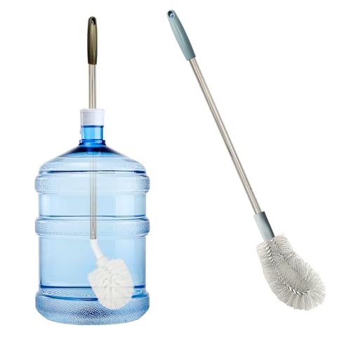 2-Pack Bucket Brush, Kettle Brush, Cleaning Extra Long Bottles, Gallon Jug Cleaner, Water Bottle Cleaner.