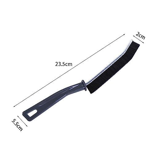 2 Pcs Crevice Cleaning Brush Grout Cleaner Scrub Brush Stiff Angled Bristles Deep Tile Narrow Joints Floor Lines/Gap Cleaning Brush for Kitchen Bathroom