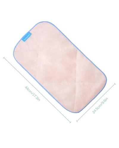 KEEPOW 5 Pack Reusable Microfiber Mop Pads, Compatible with MR.SIGA Professional Mop, Washable Refills for Hardwood, Laminate & Tile Floors, Dual-Sided Wet/Dry Use (Blue, 17.3" x 9.4") - size: 5 Pack