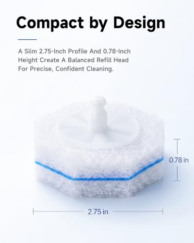 50 Count Toilet Wand Refills for Clorox, 5X Cleaning Power Toilet Bowl Wand Refills & High-Density Disposable Toilet Brush Scrubber - No Falling Apart, Instant Foam for Bathroom Cleaning - size: 1 Count (Pack of 50)