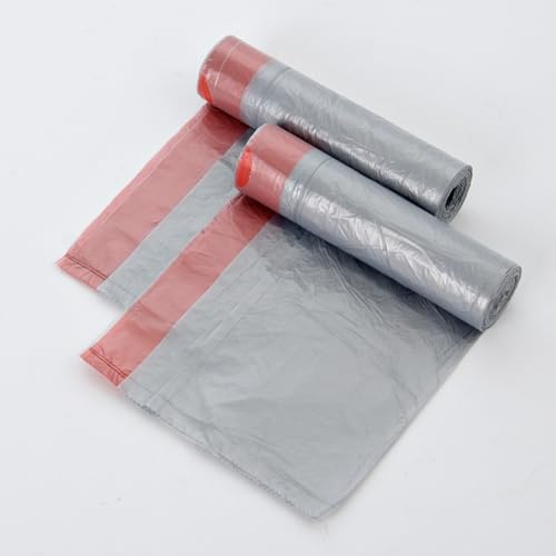Toyvian Thick Drawstring Garbage Bags 5 Rolls Heavy-duty Kitchen Trash Storage Pouches Plastic Rubbish Bags for Household and Commercial Use Random Color