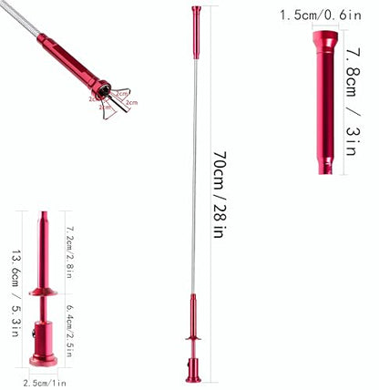 Flexible Magnetic Pickup Tool,Bendable Grabber Tool with 4 Claws & Strong Magnet – Flexible Claw Pick-Up Reacher for Narrow Spaces, Engine Bay, Sink, Drain, Jewelry, Keys, Metal Objects（28 Inch - size: 28.2 inch