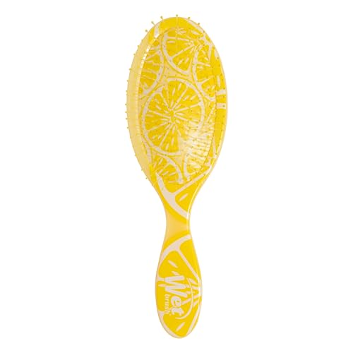Wet Brush Original Detangler, Lemon (Tutti Fruitti), Ultra-Soft IntelliFlex Bristles Glide Through Tangles, Detangling Hair Brush, All Hair Types (Wet & Dry), Women & Men, Limited Edition - color: Tutti Fruitti Lemon