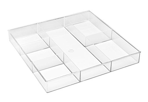 Whitmor 6-Section Clear Drawer Organizer - size: 6-Section, style: 6 SECTION DRAWER ORGANIZER