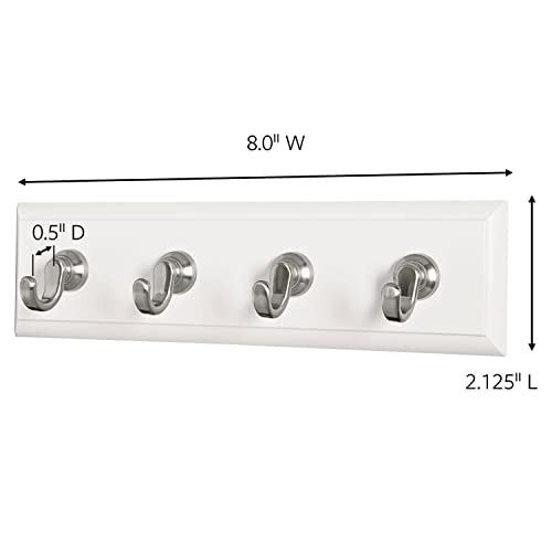 Command Key Rail, Quartz, 1-Rail, 6-Strips, Organize Damage-Free Small